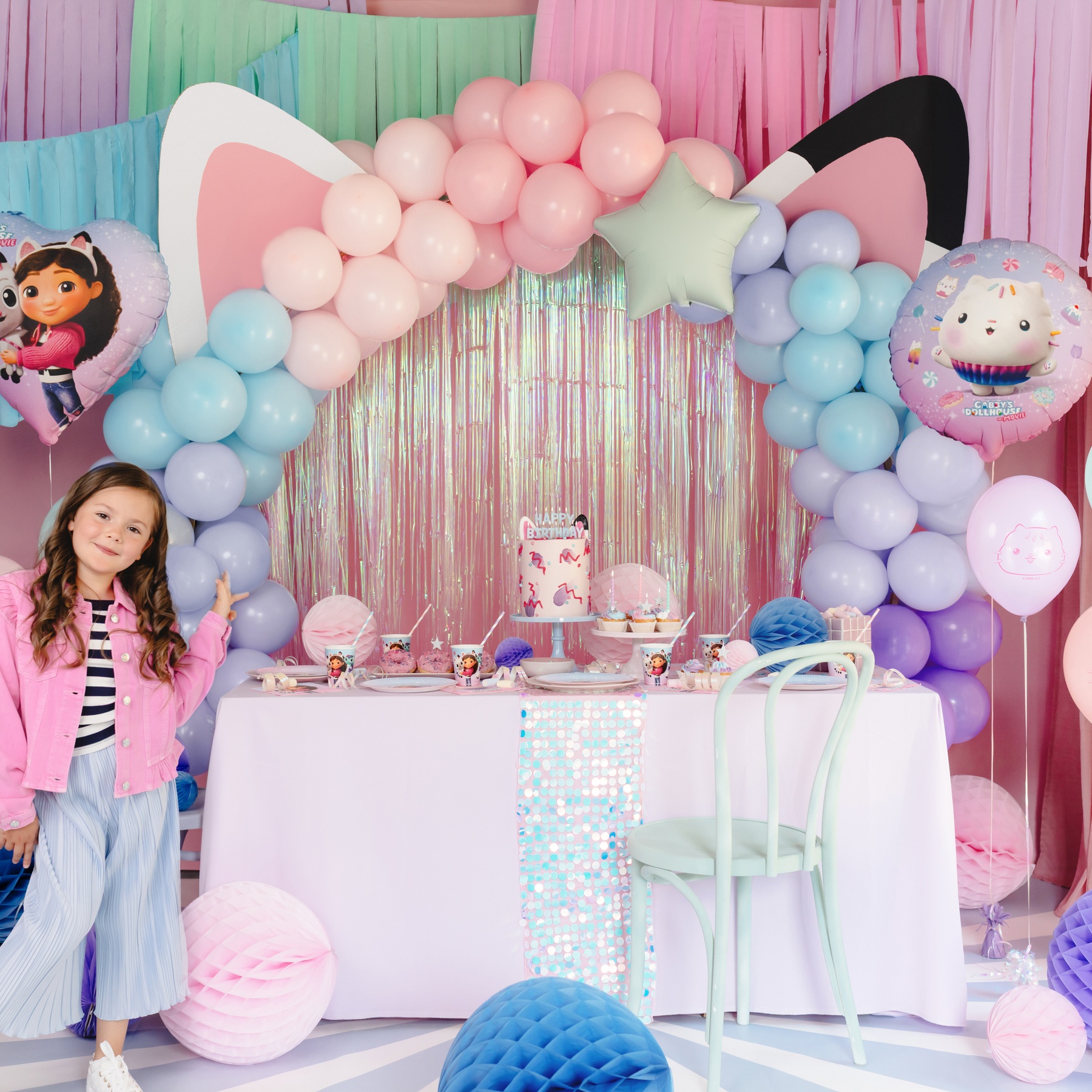 Ballons en latex de Gabby Maison de Poupées de 30 cm - 6 unités - 5