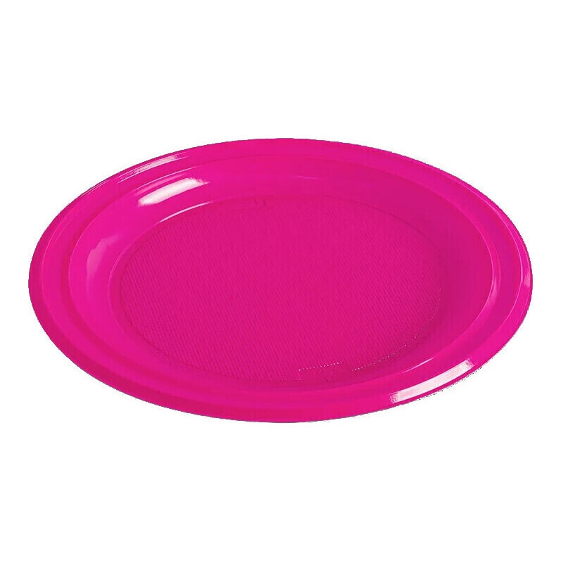 Assiettes en plastique de couleurs de 17 cm - 25 unités