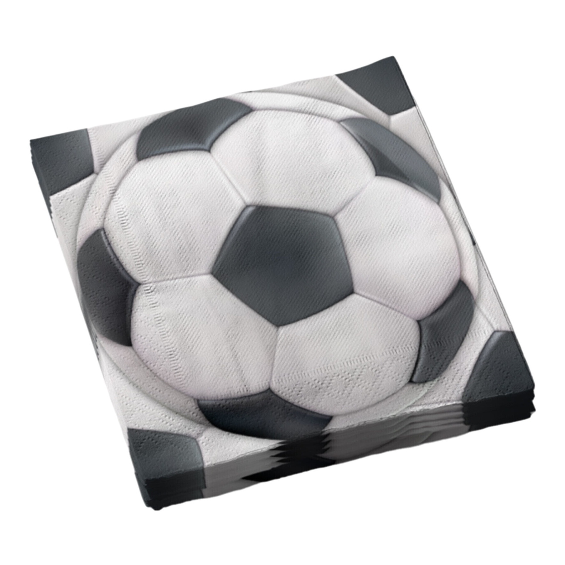 Serviettes de Football 16,5 x 16,5 cm - 12 unités