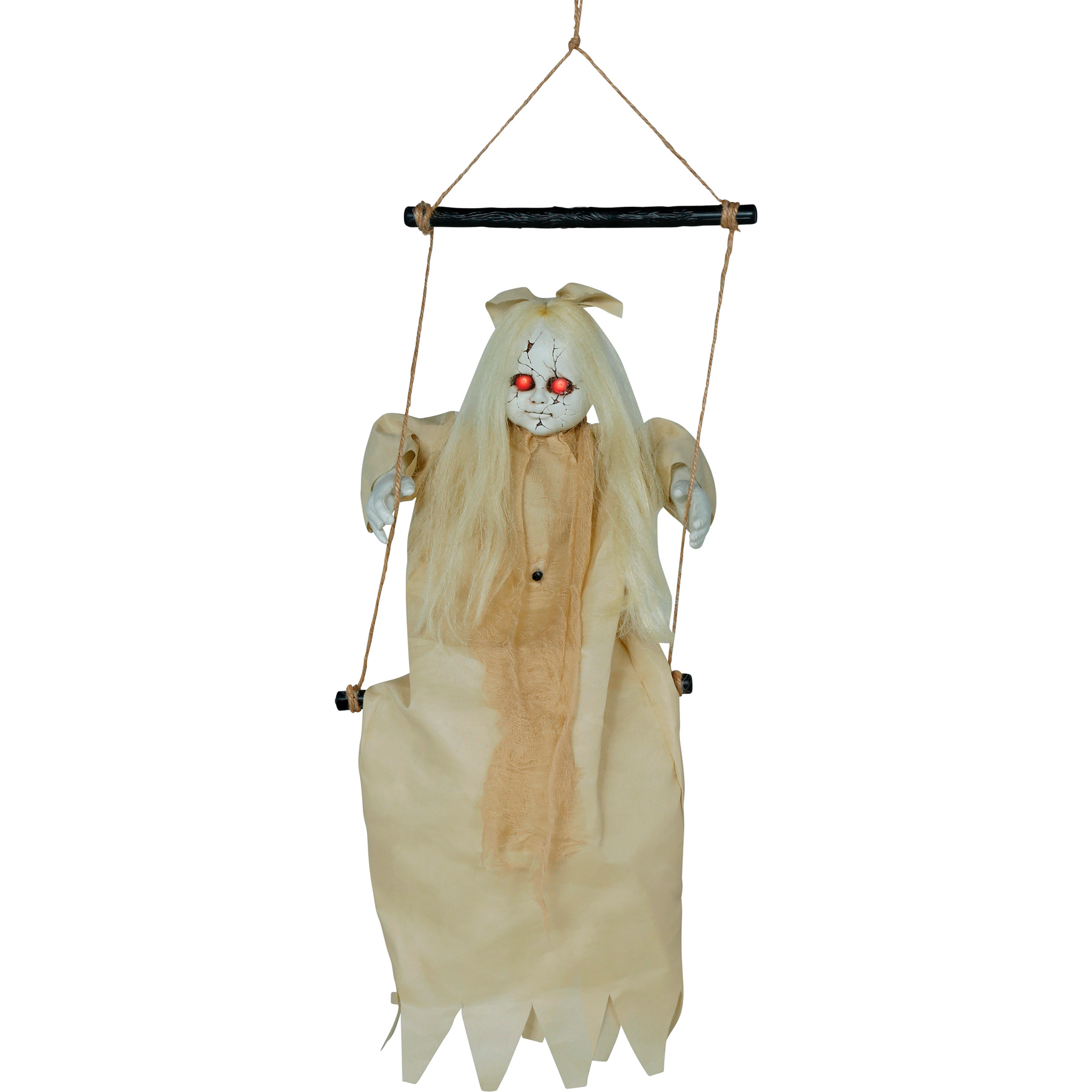 Pendentif de fille sur une balançoire avec lumière et son de 75 cm