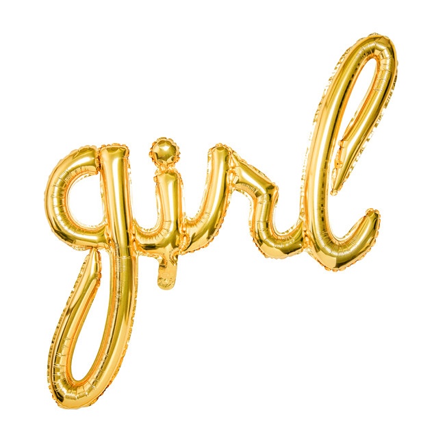 Ballon lettres Girl de 77 x 70 cm - PartyDeco