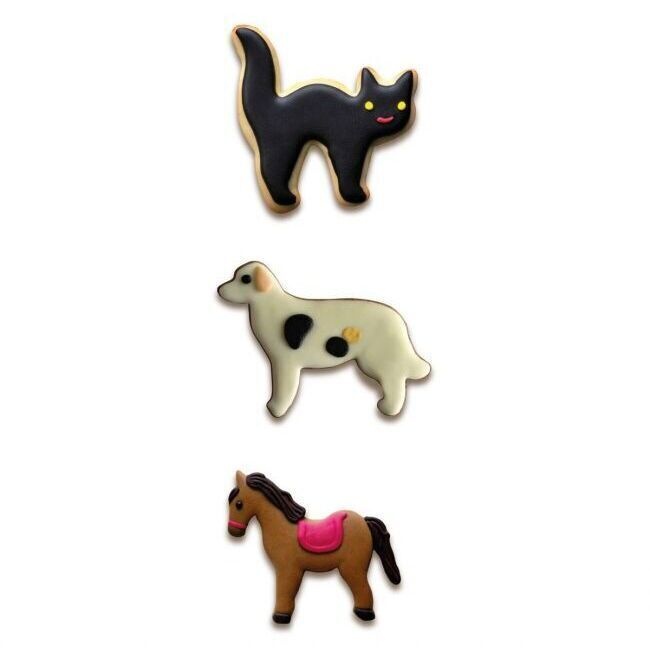 Découpoirs en forme de chat, chien et cheval - Wilton - 3 pièces - 2