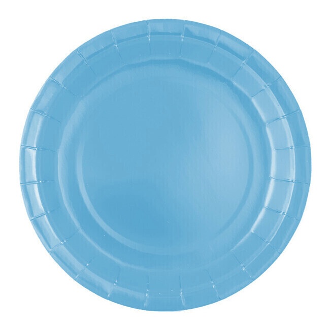 Assiettes en carton de 23 cm de diamètre - 8 unités