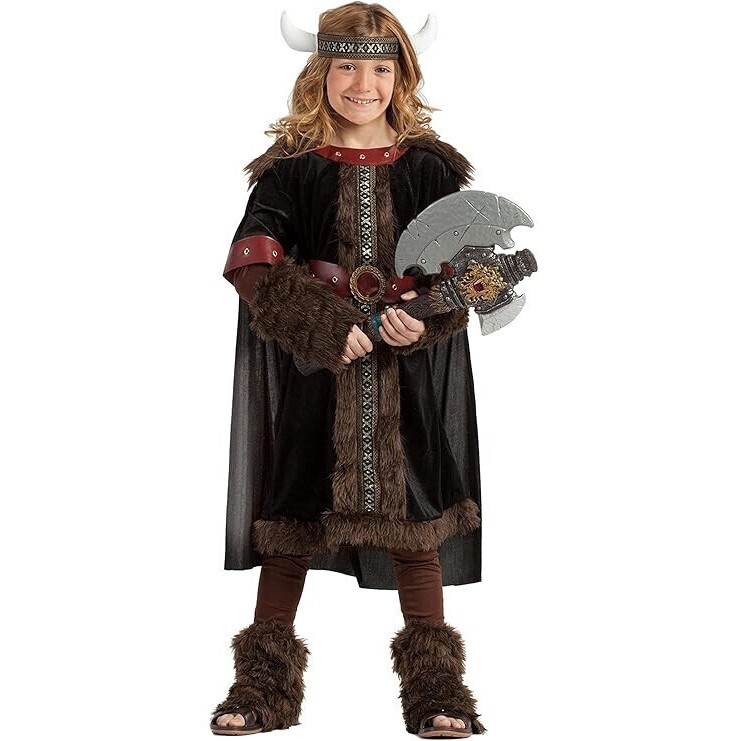 Déguisement de viking scandinave noir pour enfant