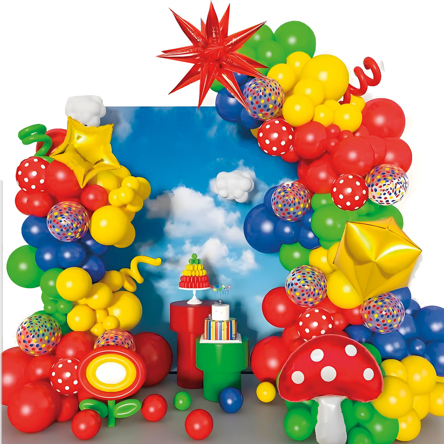 Kit de ballons de jeu vidéo classique - 100 unités