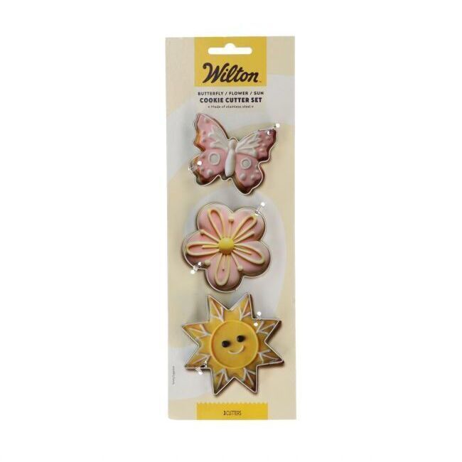 Emporte-pièces en forme de papillon, de fleur et de soleil - Wilton - 3 unités