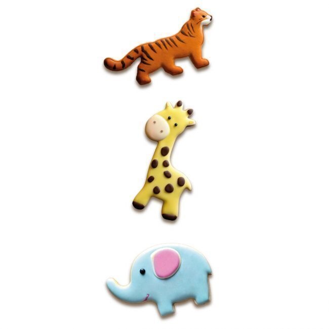 Emporte-pièces girafe, tigre et éléphant - Wilton - 3 unités - 2