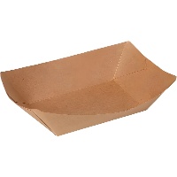 Barquettes ovales en carton de 17 x 9,5 x 5,5 cm - lot de 5