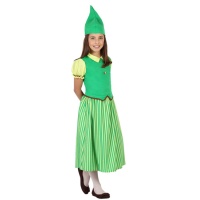Déguisement de lutin vert pour fille