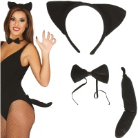Ensemble de chatte noire - 3 pièces