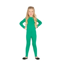 Maillot vert pour enfants en Spandex
