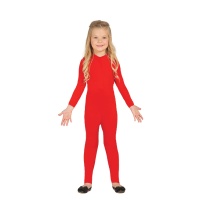 Maillot rouge pour enfants en Spandex