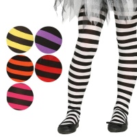 Collants pour enfants à rayures