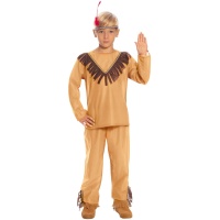 Déguisement d'indien camel avec franges pour enfant