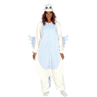 Costume de licorne bleue pour adulte