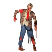 Déguisement de zombie affamé pour homme