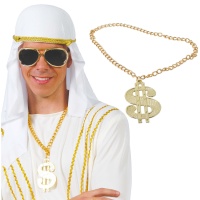 Collier avec symbole du dollar
