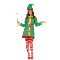 Déguisement d'elfe de Noël pour femme