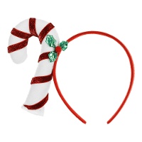 Serre-tête en forme de bâton de Noël
