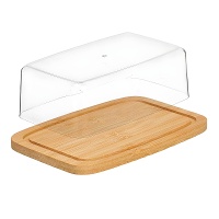 Beurrier en bambou 19 x 12,6 x 6,2 cm
