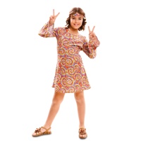 Déguisement hippie psychédélique pour filles