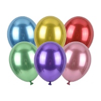 Ballons en latex 30 cm Glossy - PartyDeco - 10 unités