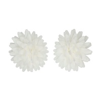 Galettes de marguerites blanches de 4 x 4,3 cm - FunCakes - 12 unités