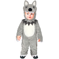 Déguisement de loup gris pour bébé