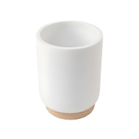 Porte-brosse à dents bicolore bois - 1 unité