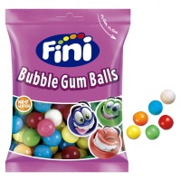 Boules de gomme à mâcher colorées - Fini Boules de gomme assorties - 90 gr