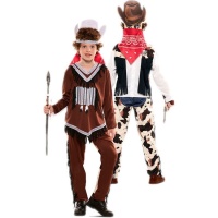 Déguisement d'indien et de cow-boy pour enfant