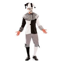 Déguisement de bouffon arlequin pour homme