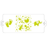 Pochoir de Bébé de 10 x 25 cm - Décorer