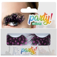 Faux cils avec taches de couleur