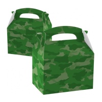 Boîte en carton à Camouflage Militaire - 1 unité