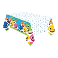 Nappe en papier de Baby Shark - 1,80 x 1,20 m