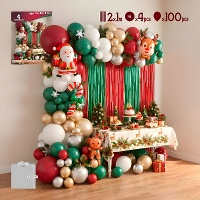 Kit de ballons de Noël sur le thème du Père Noël - 105 pièces