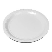 Assiettes en carton blanc de 20 cm - 25 pièces