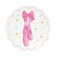 Assiettes de Danseuse de 18 cm - 8 unités