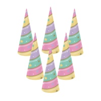 Chapeau corne de licorne - 8 unités
