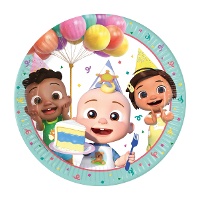 Assiettes Cocomelon 23 cm - lot de 8