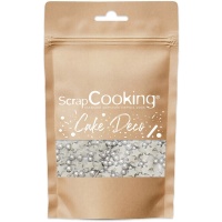 Paillettes d'étoiles et de boules argentées de 55 gr - Scrapcooking
