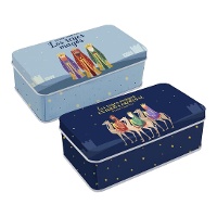 Boîte métallique rectangulaire des Rois Mages d'Orient - 1 unité