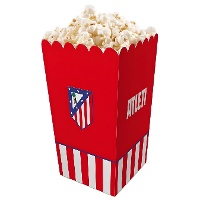 Lot de 3 boîtes rouges Atlético de Madrid avec écusson