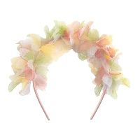 Diadème de fleurs multicolores de fée