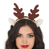 Serre-tête de renne avec oreilles