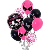 Bouquet de Célibataire Fuchsia - 9 unités