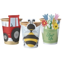 Gobelets de la ferme de 270 ml - 6 unités