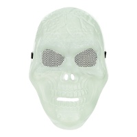 Masque de crâne humain phosphorescent