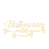 Panneaux de Halloween et Os - Artis décor - 4 unités